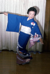 Kazuko Law performing a traditional Japanese dance - Gulf Breeze, Florida