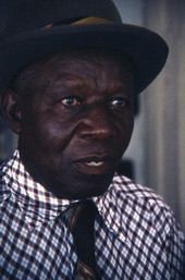 Washboard musician Washboard Bill Cooke - West Palm Beach, Florida.