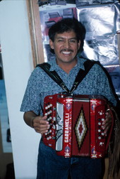 Tomas Granado, Norteno accordion player - Homestead, Florida.