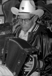 Joseph "Papa Joe" Arbie, Cajun accordion player - Live Oak, Florida.