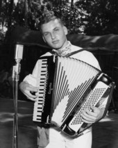 Jerry Psenka of the Beseda Club of Masaryktown Dancers performing at the 1959 Florida Folk Festival - White Springs, Florida