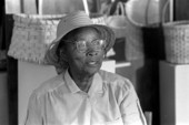 Basket maker Lucreaty Clark at the 1984 Florida Folk Festival - White Springs, Florida