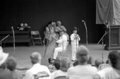 Jesus Rodriguez playing Venezuelan harp at the 1986 Florida Folk Festival - White Springs, Florida