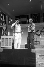 Goose Culbreath, old-time fiddler, at the 1995 Florida Folk Festival in White Springs.