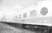 View of Ringling Bros. and Barnum & Bailey's train cars - Tallahassee, Florida.