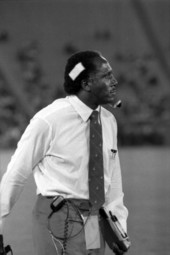 Coach Rudy Hubbard on the sidelines - Tallahassee, Florida.