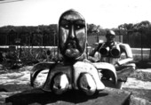 Sculptures welded by Stanley Papio on display at his museum in Key Largo, Florida.