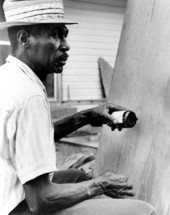 Moses Williams playing the diddley bow- Waverly, Florida