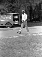 Diddley bow player Moses Williams at the 1982 Florida Folk Festival in White Springs.