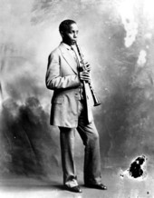Portrait of blues clarinet player Raymond Sheppard - Pensacola, Florida.