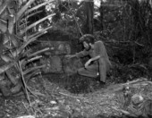 Archaeologist working at San Marcos de Apalache Historic State Park - St. Marks, Florida