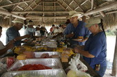 Seminole round-up lunch at the Big Cypress Seminole Indian Reservation in Hendry County, Florida.