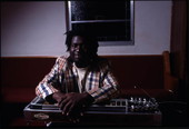 Chris Brinson, member of Sacred Steel, with his slide guitar - Leesburg, Florida.