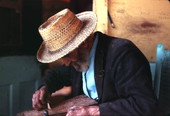 Sculptor Jesse J. Aaron at work - Gainesville, Florida.