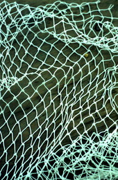 Close-up of net made by Billy Burbank III - Fernandina Beach, Florida