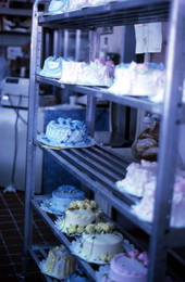Cakes at Cafe Cubano in Little Havana - Miami, Florida