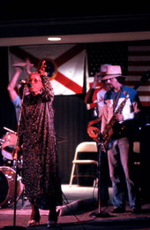 Mary McClain and the King Snake Blues Band performing - White Springs, Florida