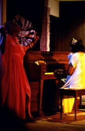 Mary McClain singing with Ida Goodson on piano - White Springs, Florida