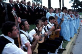 Musicians playing for Minorcan dancers - Saint Augustine, Florida