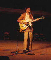 Gamble Rogers performing at 1985 Florida Folk Festival- White Springs, Florida