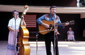 Musicians Frank and Ann Thomas performing - White Springs, Florida