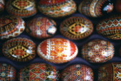 Ukrainian Easter eggs decorated by Lu Gurley - White Springs, Florida