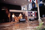 Landon Walker and Gamble Rogers performing at the 1991 Florida Folk Festival - White Springs, Florida