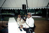 Mary Smith McClain and Willie James performing at the 1991 Florida Folk Festival - White Springs, Florida