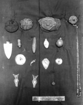 Artifacts from the Hillsborough County archaeology project, Thomas mound site IXA