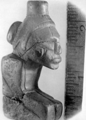 Idol found in mound on the Wacissa River