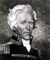 Painted portrait of Governor Andrew Jackson