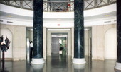 Interior view of Florida's Supreme Court Building rotunda in Tallahassee, Florida.