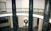 Interior view looking over Florida's Supreme Court Building rotunda in Tallahassee, Florida.