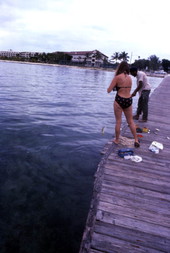 People fishing in Key West.