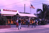 World famous Conch Tour Train Depot on Duval St. in Key West.