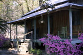 Close-up view of Edgar Langford Jr. farmhouse in Newberry.