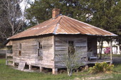 Close-up view of a Newberry farmhouse.