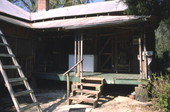 Close-up view of Edgar Langford Jr. farmhouse in Newberry.