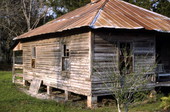 Close-up view of a Newberry farmhouse.