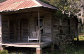 Close-up view of a Newberry farmhouse.