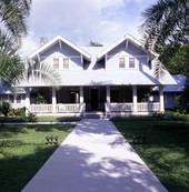 Henry Ford's winter home at the Edison-Ford Winter Estates tourist site in Fort Myers, Florida.