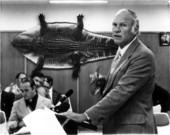 Earle Frye discusses limited alligator hunting - Tallahassee, Florida.