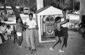 Young couples dancing to the jukebox at Paradise Park.