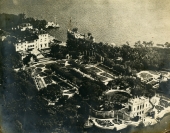 Aerial view overlooking the Villa Vizcaya attraction in Miami.