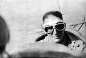 Cadet Rissler in plane from Carlstrom Field - Arcadia Region, Florida