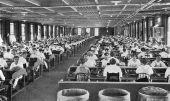 Interior of a large cigar factory - Tampa, Florida.