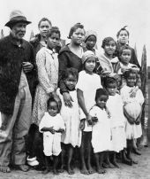 Male midwife with his family