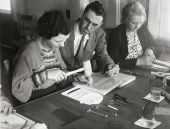 Leather-work at the WPA's Camp Roosevelt - Ocala, Florida.