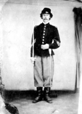 Portrait of Union Sergeant Giles Pease