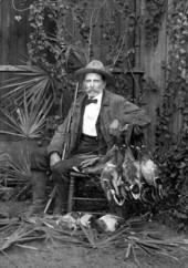 John David Cay with his gun and game.